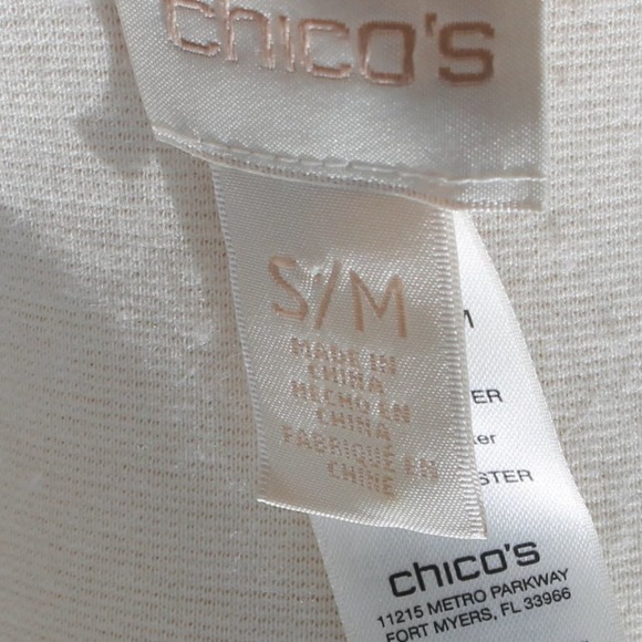 Chico's Silk Kimono Sunset Orange Abstract Print Size: S/M - Picture 7 of 8